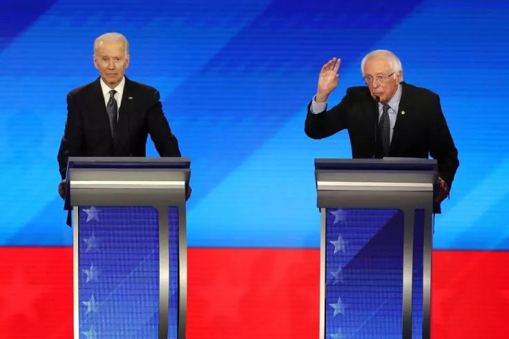 Biden and Sanders