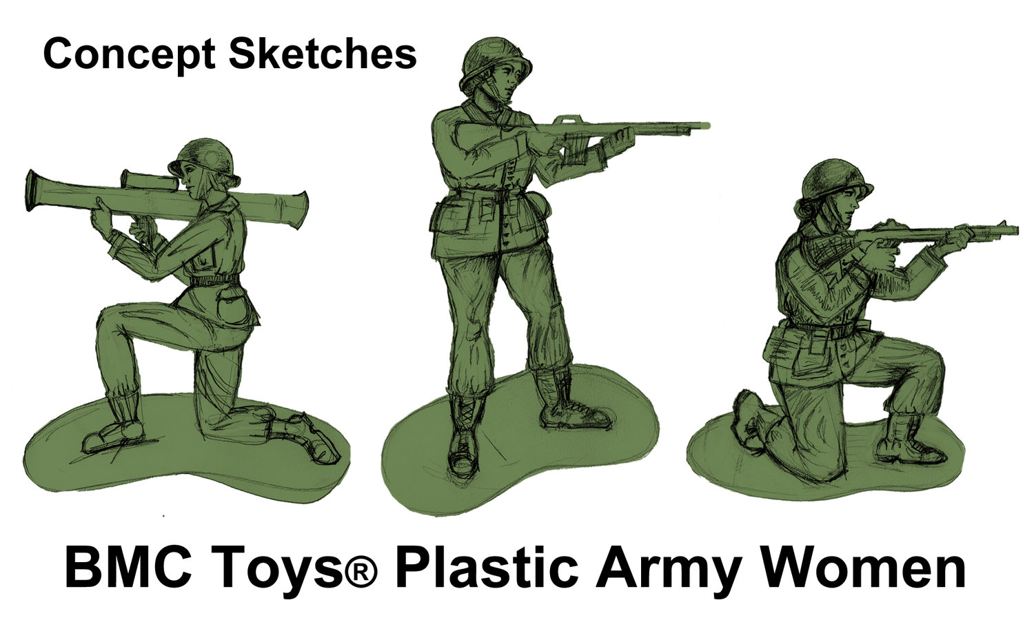 Plastic Army Women